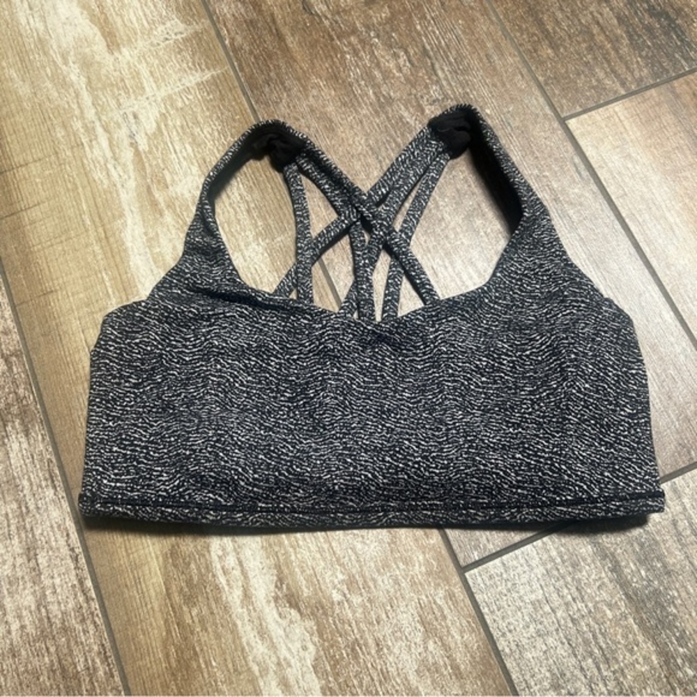 Lululemon Athletica | Black and White Speckled Sports Bra
